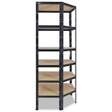 thumbnail of shelfplaza BLACK 230x60x30 cm Eckregal in schwarz mit 6 Böden und 145 kg Traglast pro Boden