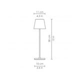 thumbnail of Poldina Pro Bianca oplaadbare en dimbare LED-tafellamp met batterijduur tot 12 uur. Voor extern gebruik IP65