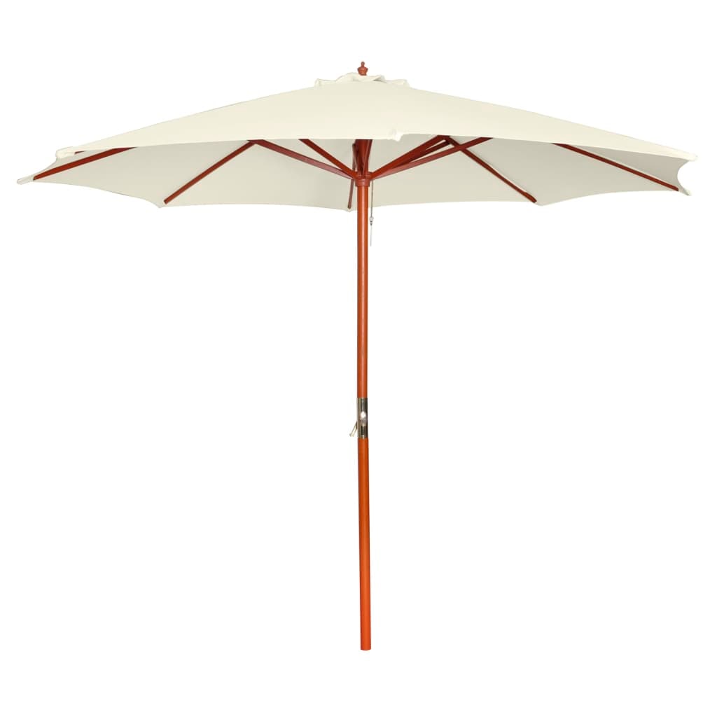 Sombrilla blanca arena 300x258 cm