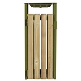 thumbnail of ROSSIGNOL Corbeille carrée 110L + cendrier 1,5L EDEN BOIS vert olive