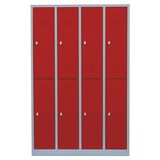 thumbnail of Spind Garderobenschrank Stahlspind für 8 Personen Kleiderspind 180x117x50cm  520244