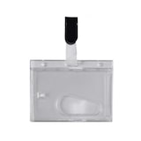 thumbnail of 25x Ausweishülle Kartenhülle Namensschild aus PVC mit Clip 60x90mm