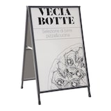 thumbnail of Danieli - Espositore da Terra a Cavalletto Bifacciale in Metallo 60x90 cm - Espositore per esterni per Avvisi e Poster