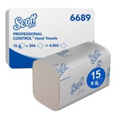 thumbnail of Scott Control Papierhandtücher M-falz Weiß 1-lagig 6689 15 Stück à 304 Blatt