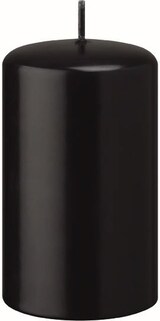 thumbnail of Flachkopf-Stumpenkerzen Schwarz 120 x Ø 70 mm, 12 Stück