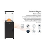 thumbnail of INFINITON Estufa de Gás Exterior PG-QH13, Antivuelco, Apta para Gas Propano y Butano, Tapa Superior, Acabado en Acero negro