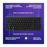 thumbnail of Clavier Gamer - Sans Fil - Logitech G - G515 Tkl Lightspeed - Mécanique Tactile - Rgb - Azerty - Noir