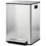 thumbnail of Cubo de basura de cocina con 2 compartimentos 2x30L papelera cocina de acero inoxidable con pedal tapa de cierre suave y cubo extraíble plata