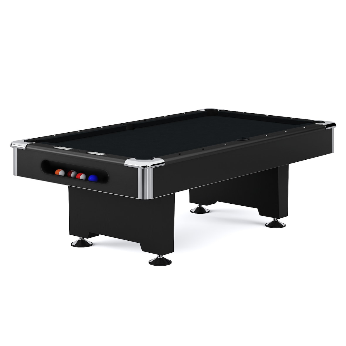 Automaten Hoffmann Billardtisch "Club Pro III", Simonis 860, Black, 9 ft (Spielfeld 254x127 cm)