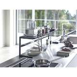 thumbnail of Yamazaki Küchenregal Standregal Arbeitsplatte schwarz Metall ausziehbar 54-92x25x22cm "TOWER"