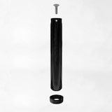 thumbnail of Pacco di 4 piedi di ricambio per reti a listelli, fasce larghe e tavole, gambe letto in ferro con ferramenta altezza 35cm