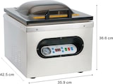 thumbnail of METRO PROFESSIONAL Machine à emballer sous vide GVS1001, acier inoxydable, 35,9 x 42,5 x 36,6 cm, avec pompe à vide, argent / noir