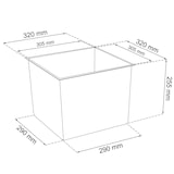 thumbnail of Blumenkübel Polyrattan Rattan 49l mit Innenkasten Wetterfest