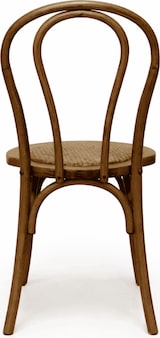 thumbnail of Silla Thonet oscura de madera de haya con asiento de ratán