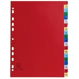 thumbnail of Exacompta 94E 20x Register für Ordner und Ringbücher, aus PP, 20 Positionen, Taben A-Z, für DIN A4 - Farben sortiert