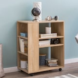 thumbnail of FineBuy Regal Weiß Rollwagen 60x75x35 cm Regalwagen mit Rollen Beistelltisch