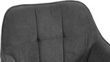 thumbnail of Esszimmerstuhl DUNOR - Cord Dunkelgrau 65x64x82 cm Schwarz | Essstühle Esszimmerstühle Küchenstühle Wohnzimmerstühle