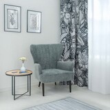 thumbnail of Loungestoel HWC-K37, cocktail/oor fauteuil Gestoffeerde stoel retro vintage stof chenille (500g/m²) Oeko-Tex ~ blauw-groen
