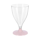 thumbnail of MONOUSO - Calice Riutilizzabile Durable PS Piede Rosa Vino 200ml 2pz (6 Pezzi)