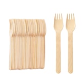 thumbnail of WISEFOOD 100 - Holz Gabel - 16,5 cm Holzgabel Einweg - Einweggabel