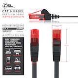 thumbnail of CSL Cat 6 Flachband LAN Kabel - mehrfach geschirmt - UTP Gigabit - 1000 Mbit/s - Patchkabel Flachkabel - Netzwerkkabel - 30m