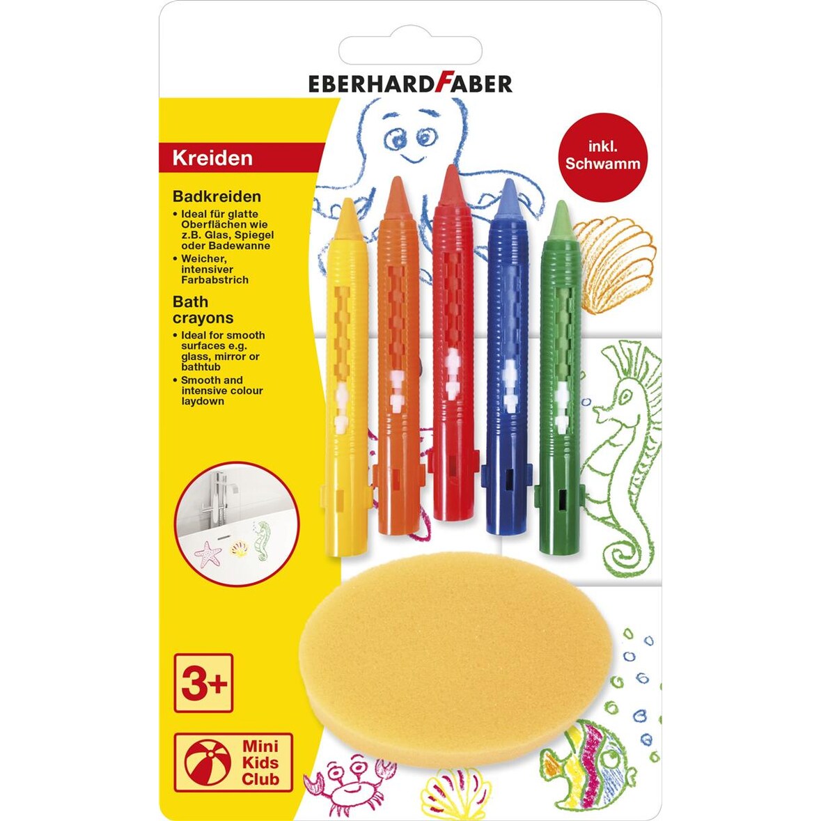 EBERHARD FABER 524105 5 Bad-Buntstifte farbsortiert