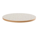 thumbnail of Rond tafelblad in melamine 60 cm terrazzo Rivoli - Oviala