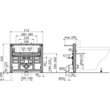 thumbnail of Alcadrain A105/450 Montagerahmen für Bidet