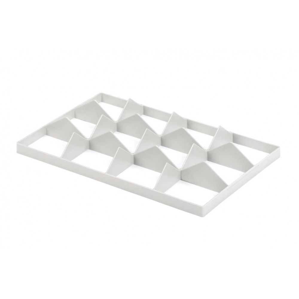 PROREGAL Gefacheinteilung für Gläser 5x8 | Unterteil | HxBxT 6,6x68x55 cm