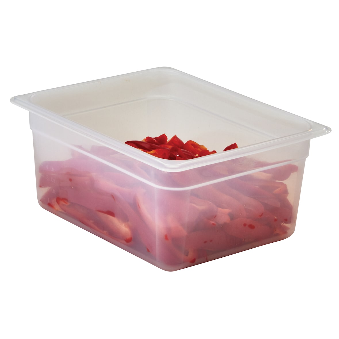 CAMBRO - 26PP-190/6 - Confezione da 6 pezzi - Contenitore GN 1/2 8,9 L - 26,5 x 32,5 x 15 cm - Bianco traslucido - (Coperchio non incluso)