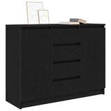 thumbnail of vidaXL Sideboard mit Schubladen Schwarz Eichen-Optik 100,5x35x76 cm