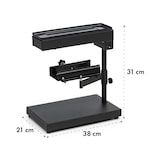 thumbnail of Appenzell Peak Raclette mit Grill 1000W Thermostatschalter schwarz Schwarz