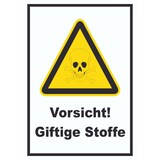 thumbnail of Vorsicht Giftige Stoffe Schild A6 (105x148mm)