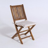 thumbnail of Almofada para cadeiras de jardim. Dimensões: 37x37x5 cm. Olefina crua. Não perde a cor.