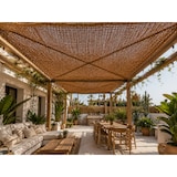 thumbnail of Toldo vela coco natural reforzado 3x3 m 60% ocultación para jardín terraza pérgola