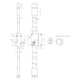 thumbnail of Serrure multipoint à appliquer targa bronze cp transit 2 à tirage 75 x 130 mm droite 4 clés