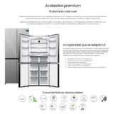 thumbnail of INFINITON Frigorifico Americano AMCB-415CD82XET, 415 l, 183 cm, Total No Frost, Inverter, E, Inox