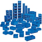 thumbnail of 100 Sichtboxen Profi (55 LB6, 35 LB5, 10 LB4), Industriequalität, blau