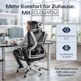 thumbnail of CLOUVOU PowerSeat, ergonomischer Bürostuhl, thermoregulative Materialien, 5D-Armlehnen, 3D-Kopfstütze, PhantomWheels, Schwarz