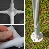 thumbnail of tectake Padiglione Vivara 6 x 3 m con 5 pezzi laterali - grigio - 404819