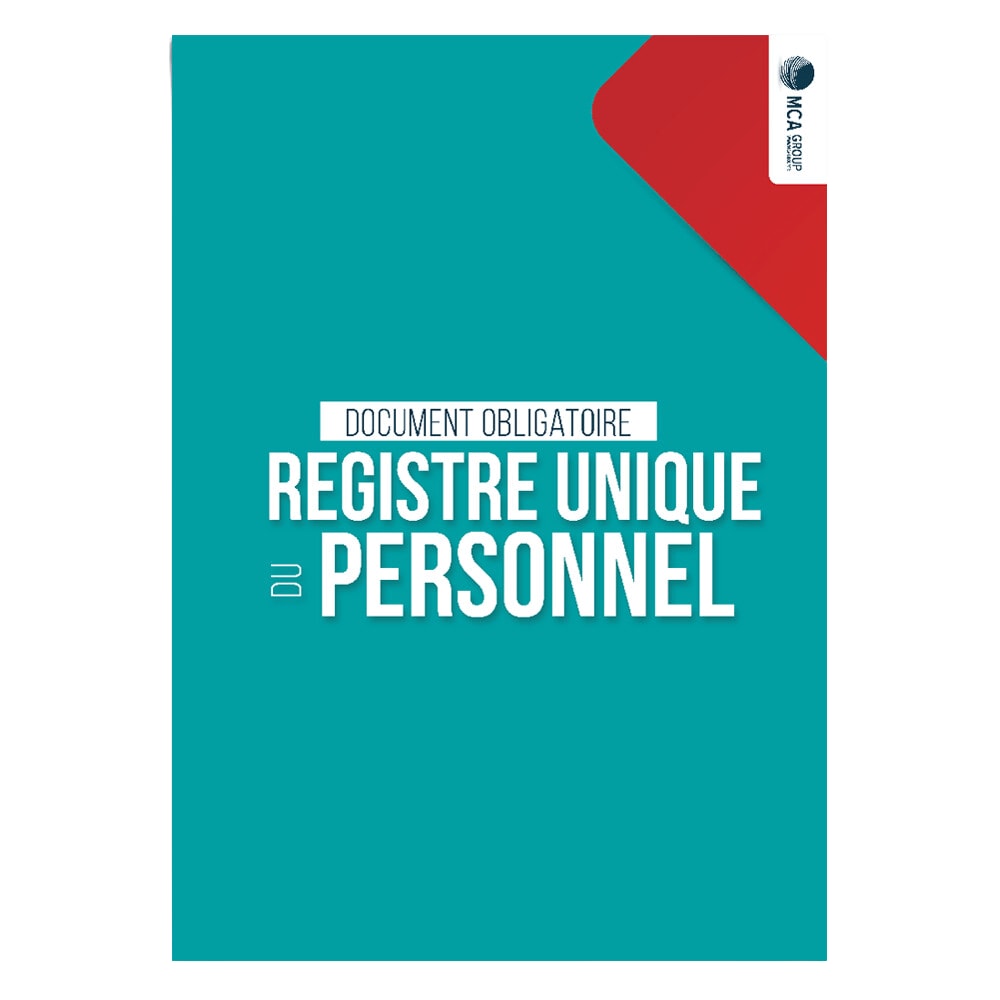 Cahier de Registre Unique du Personnel