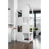 thumbnail of SalesFever Raumteiler-Regal | 4 Böden, 8 offene Fächer | MDF-Holz | B 81 x T 36 x H 168 cm | Weiß Hochglanz