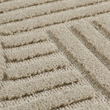 thumbnail of Teppich Wohnzimmer 3D Skandinavischer Boho Modern Waschbar Strapazierfähig Esszimmer OEKO-TEX Rund Beige 160x160 cm – RIGI von Kadima Design