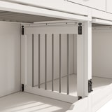 thumbnail of Merax Hundekäfig als Kommode, Möbel-Hundebox für 2 Hunde, mit 3 Schubladen, Klappdeckel & Trennwand, 164x60x81cm, Weiß/Holzoptik