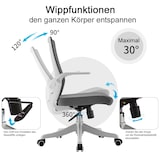 thumbnail of SIHOO Sedia da ufficio ergonomica moderna, sedia da scrivania, traspirante, supporto per la vita, bracciolo sollevabile ~ grigio