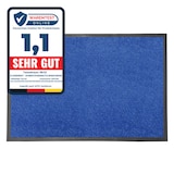 thumbnail of Schmutzfangmatte "Monochrom" - Teppich für Eingangsbereiche / 90 x 120 cm (Blau)