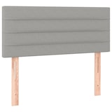 thumbnail of vidaXL Boxspringbett mit Matratze & LED Hellgrau 100x200 cm Stoff