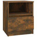 thumbnail of Table de chevet chêne fumé 40x40x50 cm bois d'ingénierie