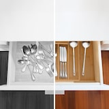 thumbnail of Relaxdays Besteckkasten, ausziehbar, Bambus Schubladeneinsatz, HBT 5,5x39x35,5 cm, Besteckeinsatz für Schubladen, natur