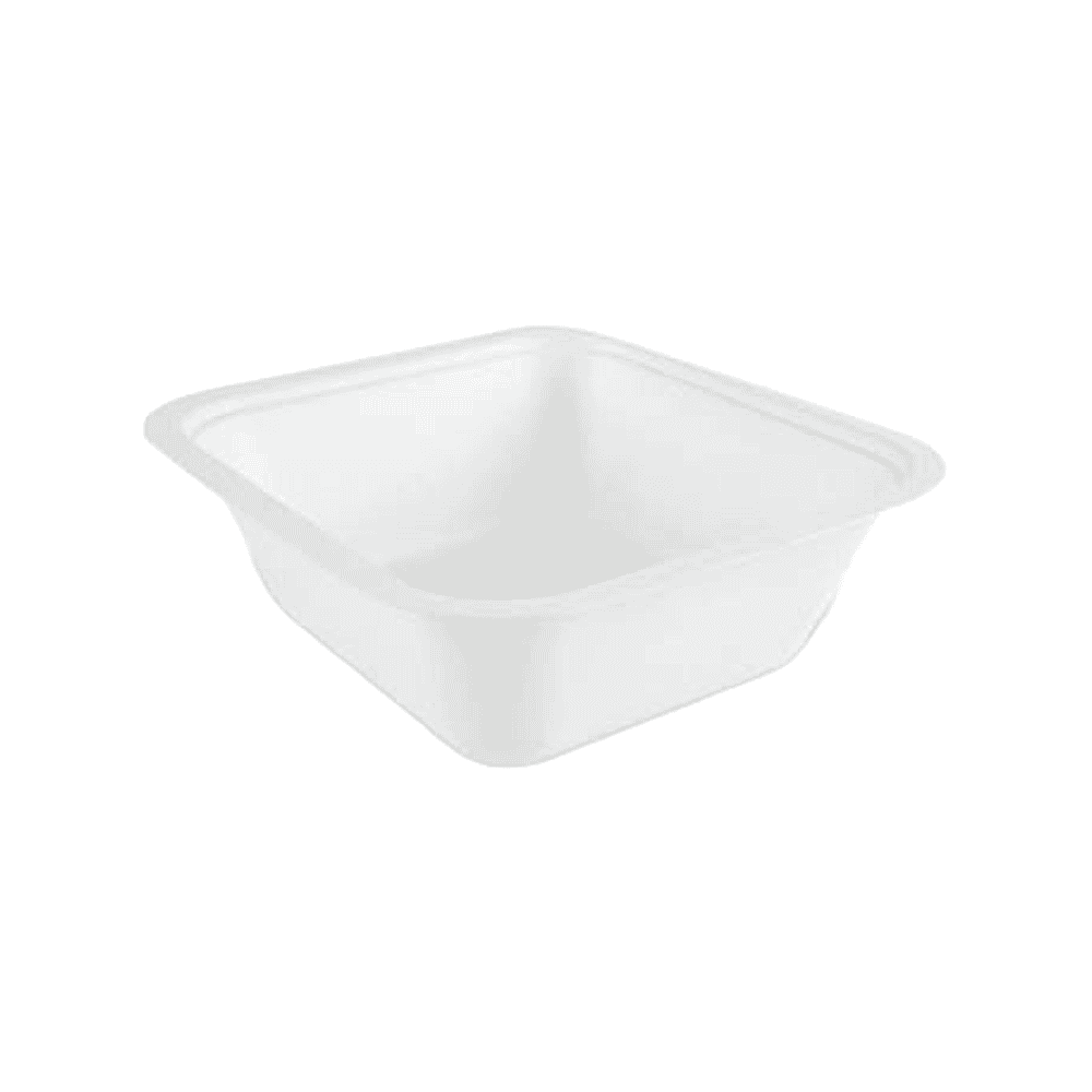 Ekoe Kompostierbare Schale aus Zellulose – 2/3 Portionen – ofen- und mikrowellengeeignet - 100 Stück